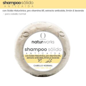 shampoo sólido anticaída