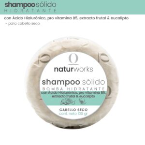 shampoo sólido bomba hidratante