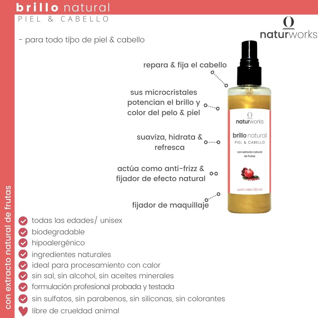 ventajas de brillo natural piel & cabello