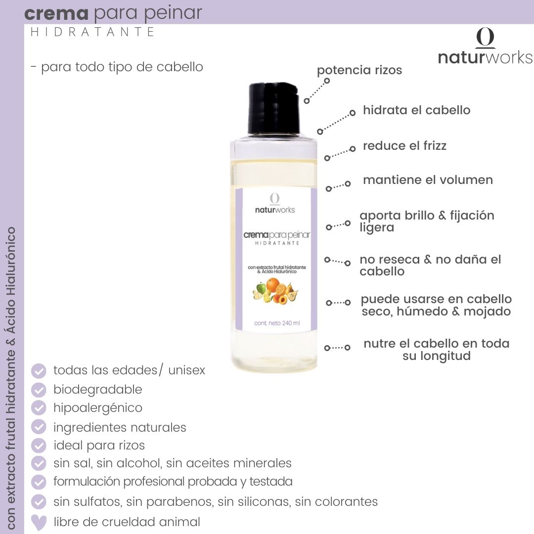 ventajas de crema para peinar