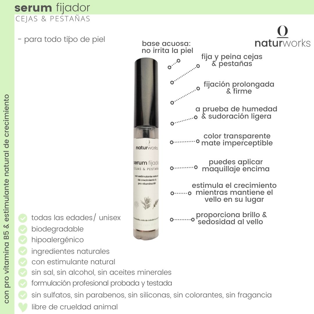 ventajas del serum fijador de cejas & pestañas