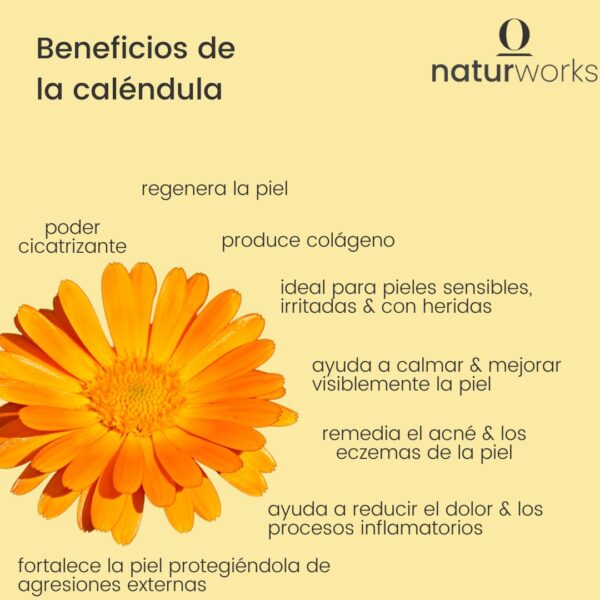 beneficios de caléndula en el tónico facial calmante