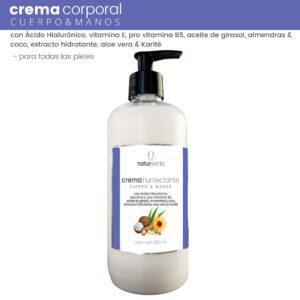 Crema corporal para cuerpo y manos