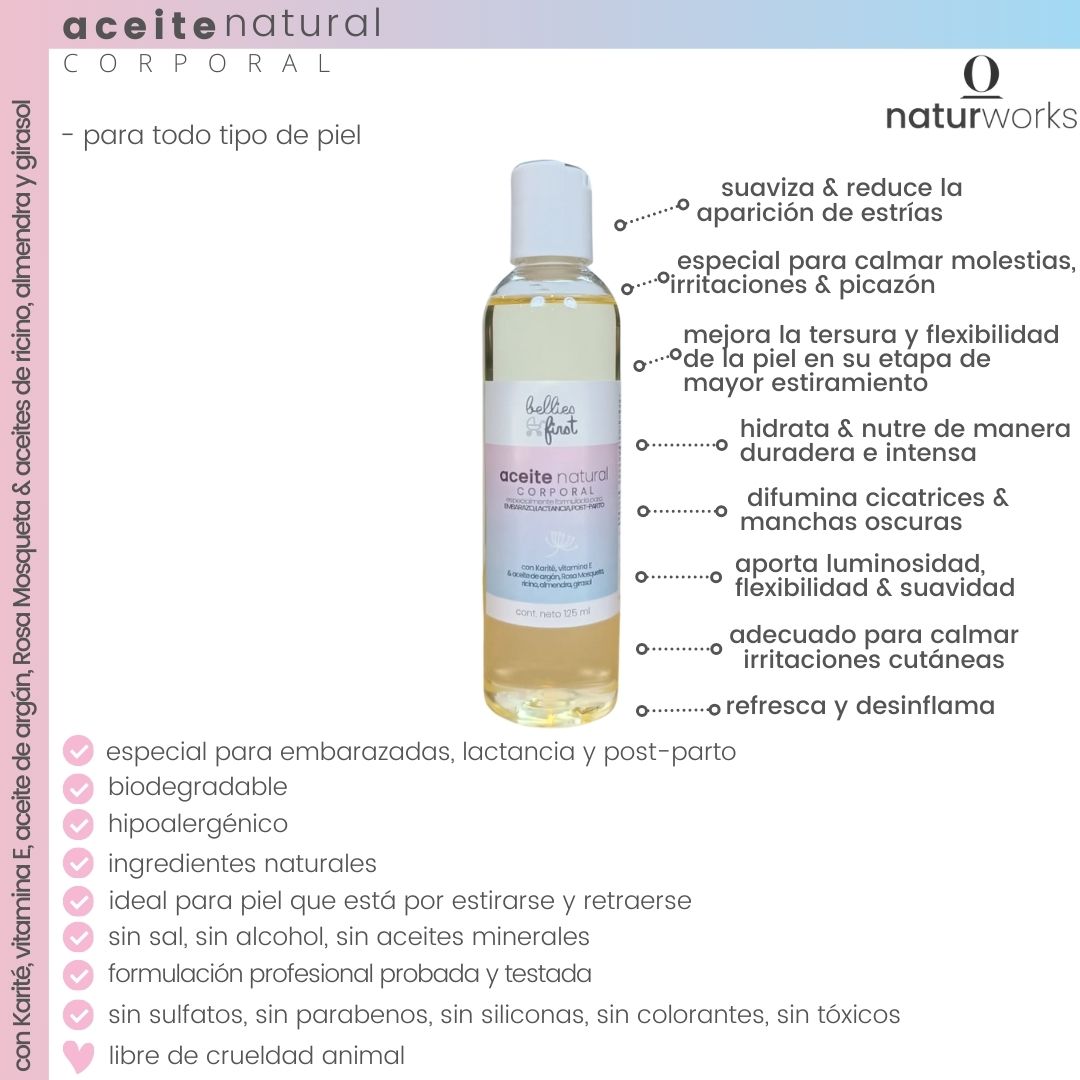 ventajas aceite natural belly oil