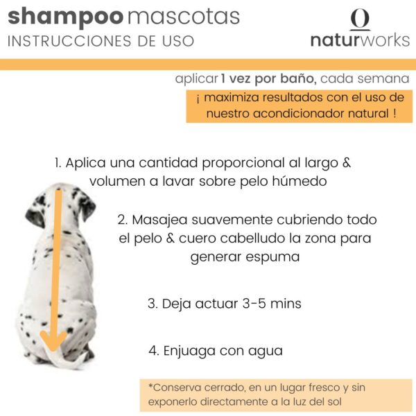 MODO USO- SHAMPOO mascotas